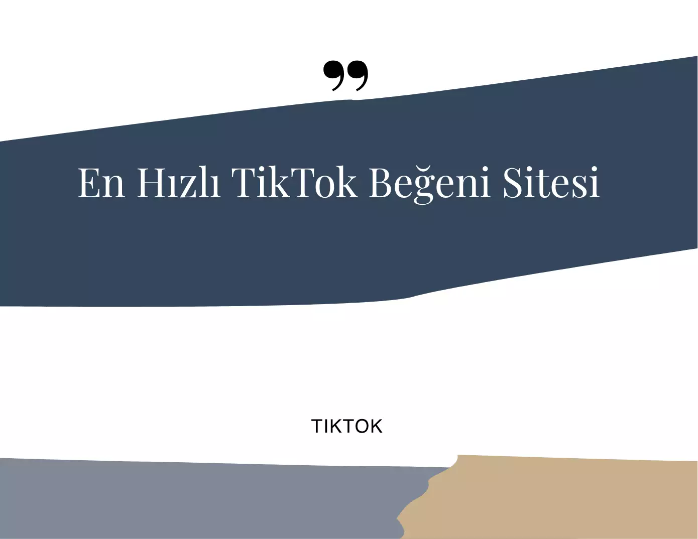 En Hızlı TikTok Beğeni Sitesi 