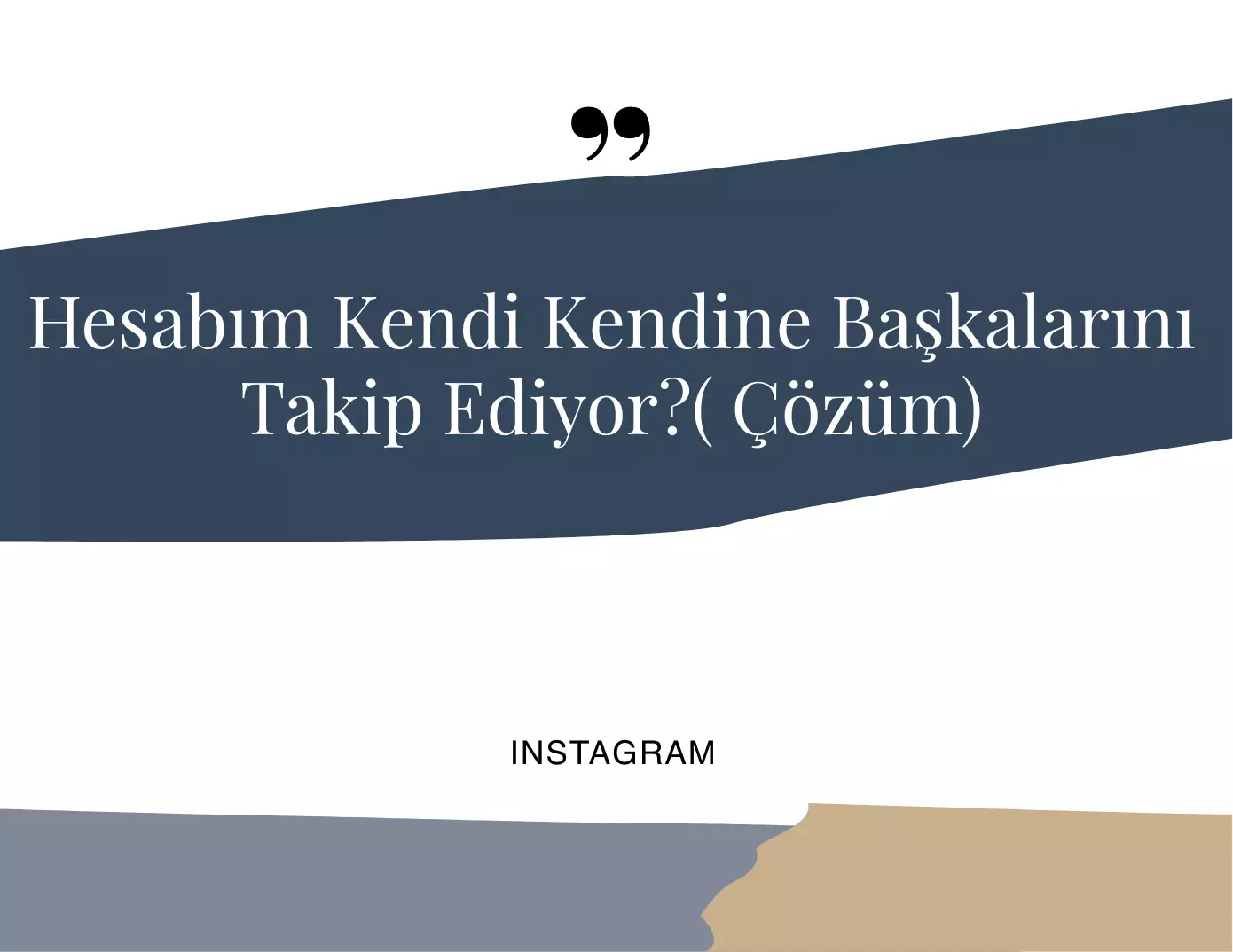 Hesabım Kendi Kendine Başkalarını Takip Ediyor.