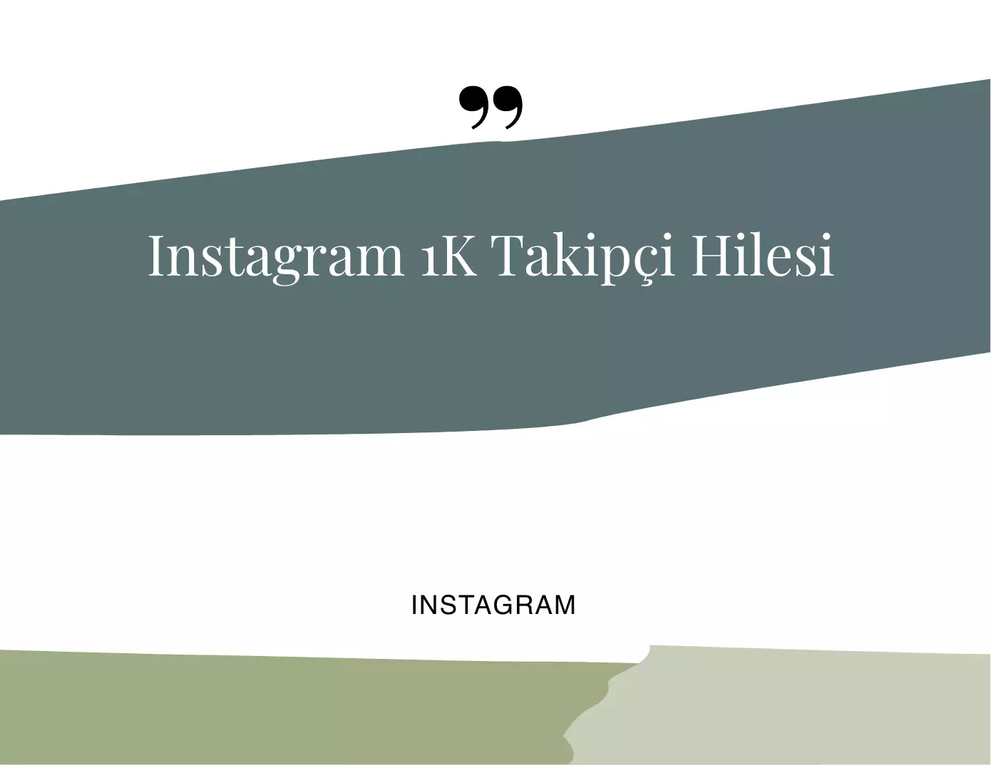 İnstagram 1k Takipçi Hilesi