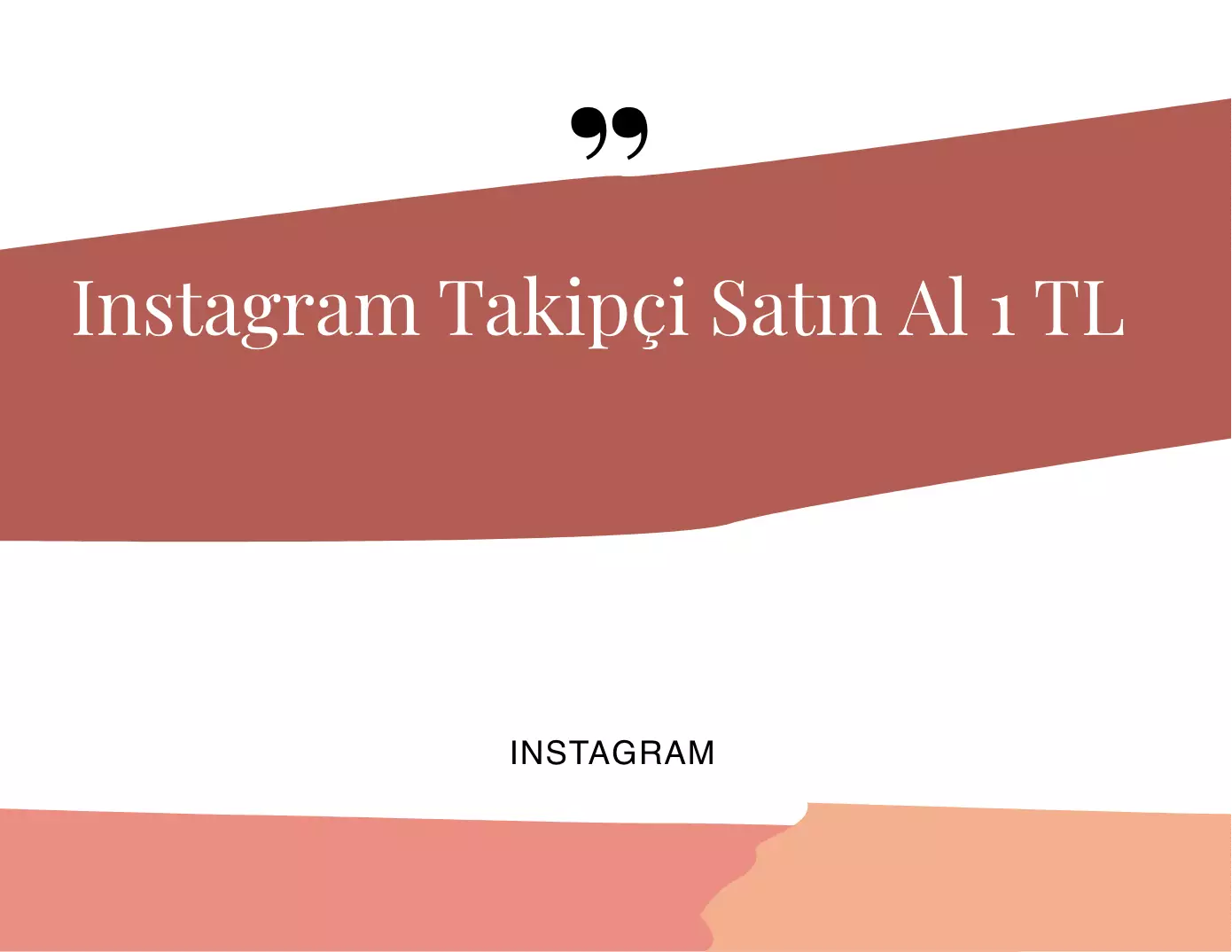 Instagram Takipçi Satın Al 1 TL