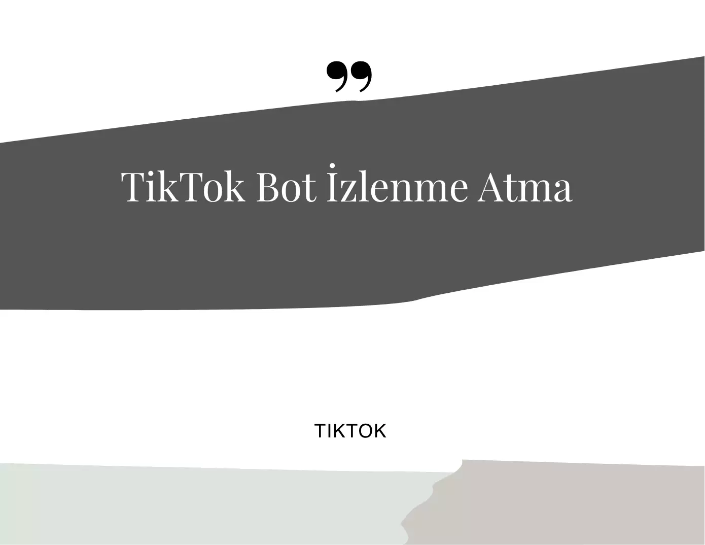 TikTok Bot İzlenme Atma