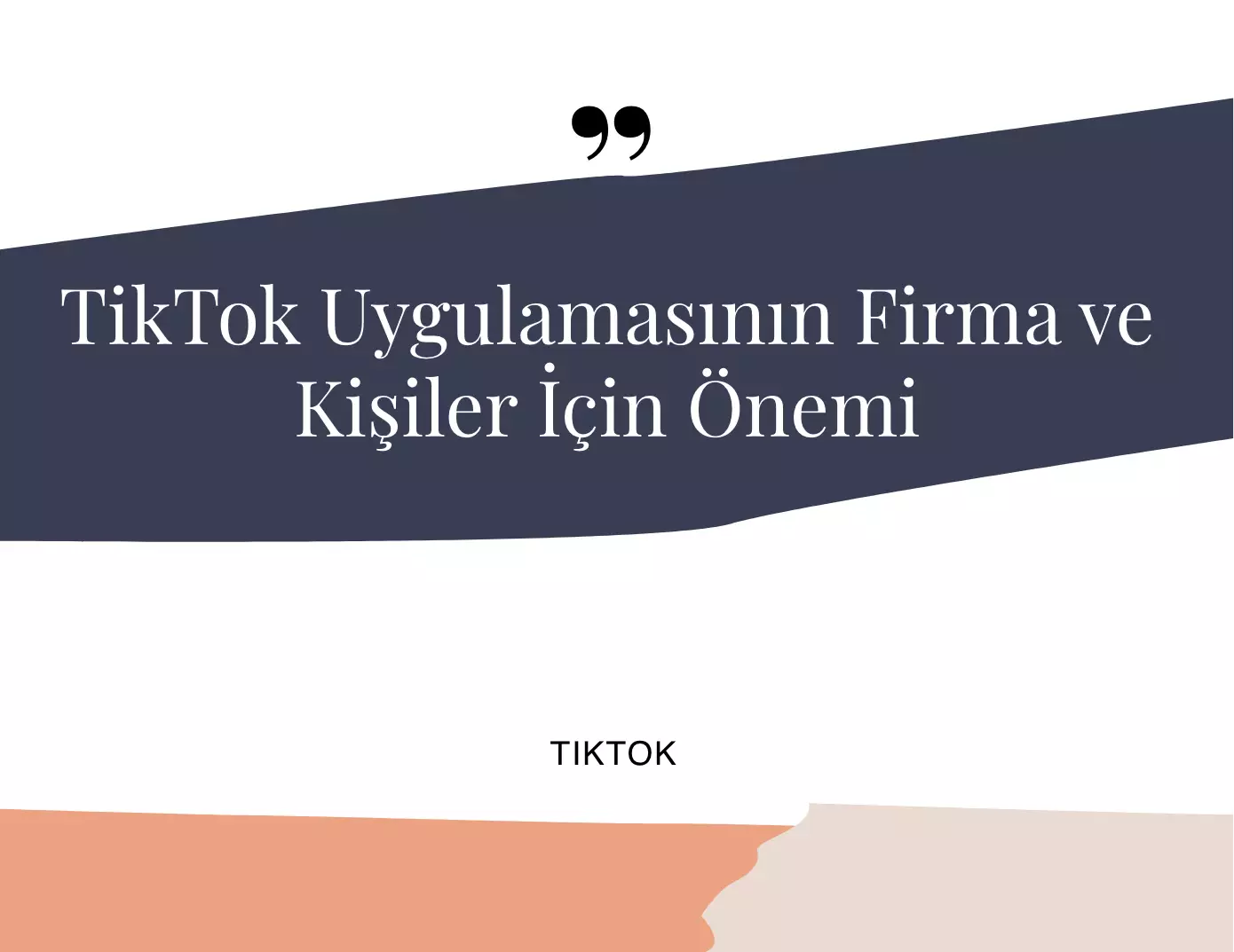 TikTok Uygulamasının Firma ve Kişiler için Önemi